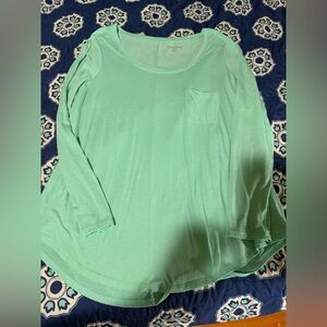 Red Camel Light Green Long Sleeve Tee